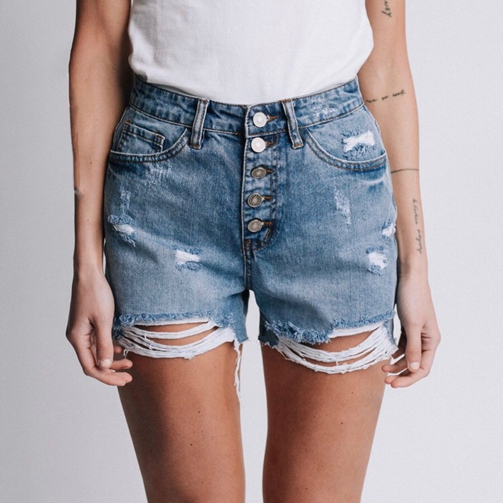 Clad and Cloth Denim Shorts